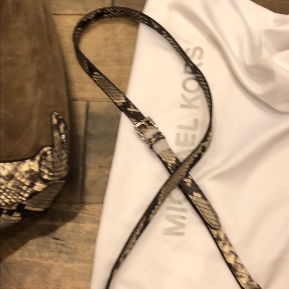 Authentic Michael Kors Python And Suede Purse - image 5